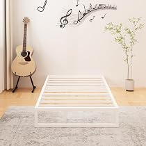 Amazon｜Lutown-Teen ベッドフレーム シングル ローベッド スチール