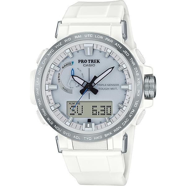 PROTREK PRW-60 電波ソーラー ネイビー シルバー アナデジ PRW-60 | CASIO