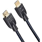 Amazonベーシック プレミアムハイスピード HDMIケーブル テレビ用 (高耐久編組ナイロン) - 0.9m ブラック、ブルー