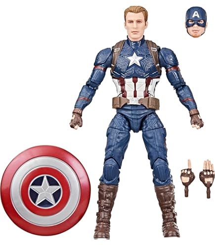 Marvel Universe Exclusive Action Figure Set - Captain America Vs Skrull Giant Man, 3.75" & 12" Figures With Comic