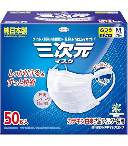 (興和)マスク50枚入り×20箱(バラ売り可) KOWA公式]三次元マスク 50枚入