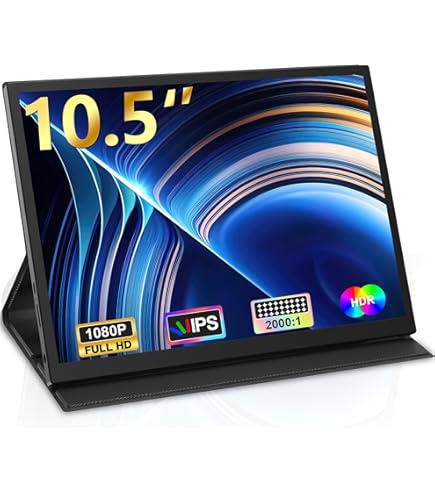 モバイルモニター ディスプレイ 10.5インチ 薄型 超軽量250g 1280p モバイルモニター 10.5インチ 薄型 超軽量250g モバイル