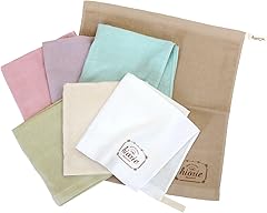 hiorie(ヒオリエ) 日本製 ハンドタオル ナチュラル ガーゼタオル 7枚セット アソート7色01 ループ付 泉州タオル