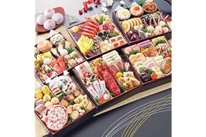 【おせち 解凍不要 冷蔵 盛付済】京都祇園 料亭「岩元」監修六段重 極 桜大福付き [六段重 74品目 約7～8人前] 12/29～31お届け