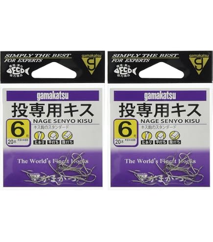 Amazon | がまかつ(Gamakatsu) ケン付流線 フック 白 7号 釣り針
