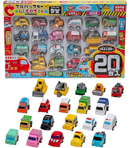 新品】光る!プルバックデコライト トラック全3種　72個 Amazon.co.jp: 光る!プルバックデコライト トラック 全3種