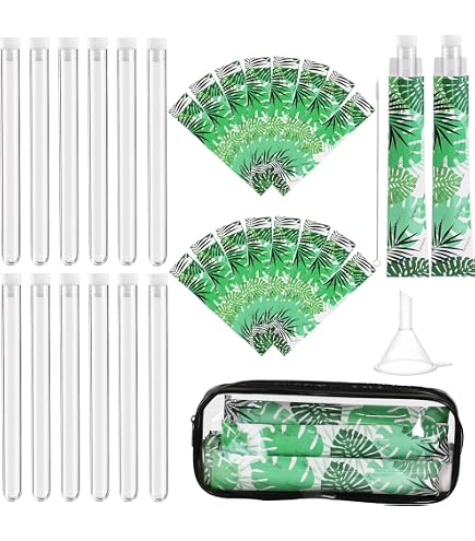 6-Pack Lipstick Flask Set - 0.17oz Leakproof Portable Alcohol Flasks With 2 Funnels | Funny Party Gift