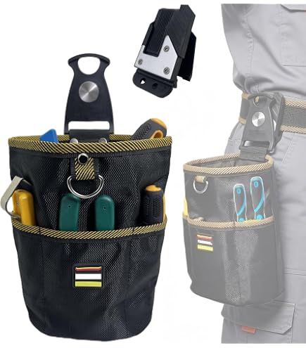 Amazon.co.jp: K-WORK カワタッチ工具差し付き腰袋 赤x黒 PW-52 [安全