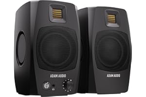 ADAM Audio D3V Amplified Desktop Monitoring System with USB-C Port (Sold in Pairs, Black)