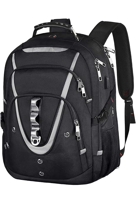 Amazon.co.jp: 旅行用ノートパソコンバックパック 18.4インチ 特大 USB  