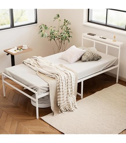 Amazon｜岩附 パイプベッド 耐荷重200kg シングル ベッド フレーム