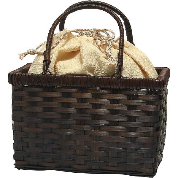 Amazon | 岩手県二戸 鳥越竹細工 スズ竹 篠竹 市場かご 尺四 W44cm