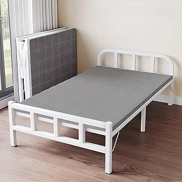 TUIYIDUO 折りたたみ簡易ベッド(ホワイト, 190x70x37.5cm) TUIYIDUO