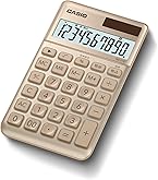 Amazon | カシオ スタイリッシュ電卓 ゴールド 12桁 ジャストタイプ JF