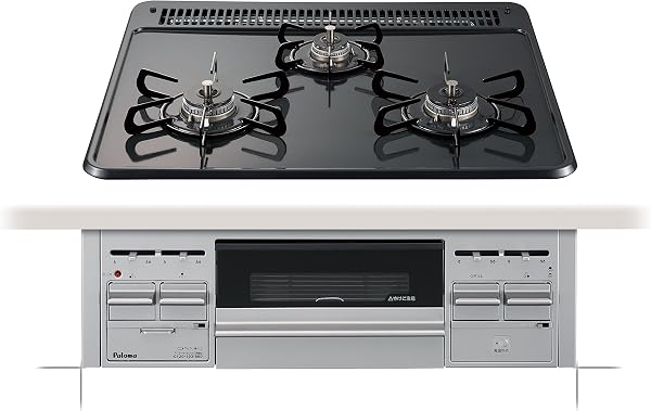 【プロパンガス用】パロマ ビルトインコンロ PKD-N36S-LP 60cm幅ホーロートップ スタンダード 水なし片面焼グリル【設置工事が必要です】 - 1