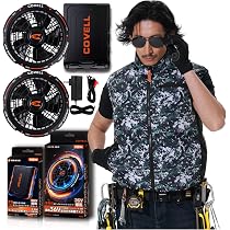 Amazon.co.jp: [COVELL] 【2026業界最強 36V超高出力 -18℃冷感】ファン