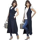 [スウィートマミー] Sweet Mommy トレンチ風 ジレワンピ マタニティ アウター フード付き 大きいサイズ 撥水加工