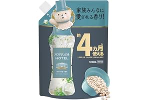 レノア アロマジュエル HOTEL お洗濯の香り付けビーズ ホワイトティーの香り 詰め替え 1410mL 柔軟剤を一緒に使って効果長続き