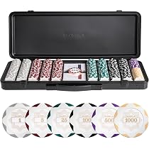 Amazon | SLOWPLAY Nash ポーカーチップセット 500枚 ケース付き 14g