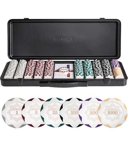 Amazon | MRC 5個 金種 長方形 ポーカーチッププラーク $100000 レッド