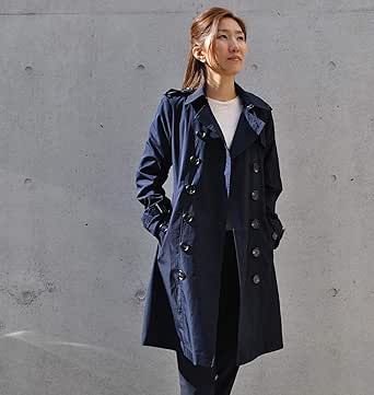 リフェイス Refaces トレンチコート レディース ロング バーバリートレンチ コート スプリングコート コート ジャケット 通販 Amazon