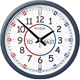 EasyRead Time Teacher Learn The Time School Classroom Past/to Wall Clock #ERCC-EN