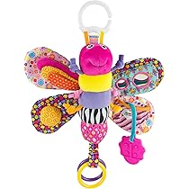 Playgro Sensory Friend Dragon Dusty - Jouet De Poussette Avec Clip, Textures Variées, Miroir, Pour éveil Des Bébés