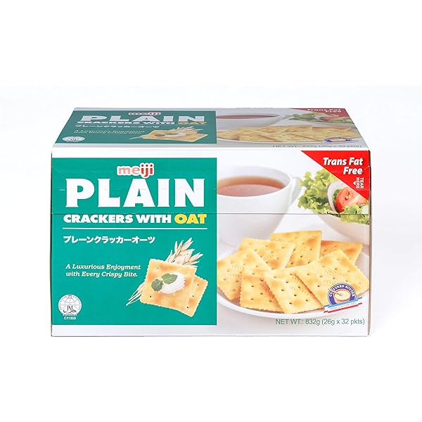 Meiji Plain Cracker Cracker With Oat 832g Amazon Sg Grocery