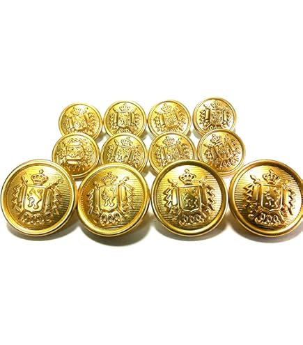 Amazon | ookuwa 付け替え用 ブレザー用 ゴールドボタン 金