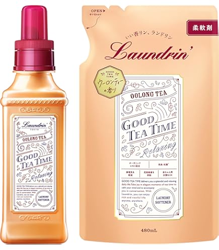 Amazon | ランドリン 柔軟剤 ウーロンティーの香り 600ml ＋詰め替え