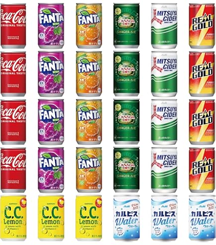 Amazon.co.jp: 炭酸飲料 缶 160ml 詰め合わせ 7種 合計30本 : 食品