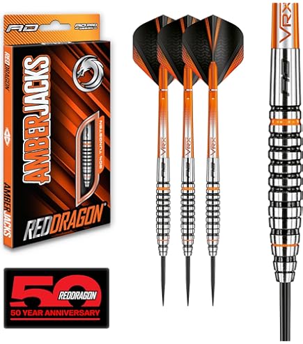 RED DRAGON Luke Humphries Coolhand 22g Brass Darts Set with