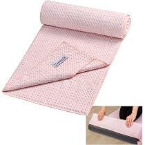 SUKALA ヨガマット ピンク タオルセット Amazon.co.jp: ヨガタオル 四隅ポケット付き ホットヨガ ヨガマット