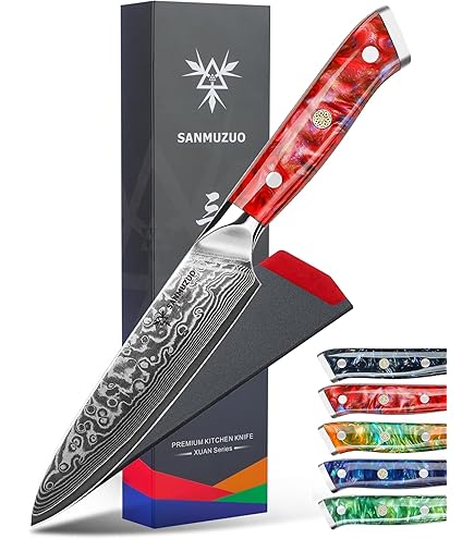 Amazon | SANMUZUO Santoku Knife - 7 inch - Xuan Series - VG10