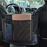 サムコス 車用収納ポケット 収納バッグ 車用 ネットポケット 車用座席間 カバン収納 トランク 大容量 汚れ・傷に強い 小物入れ 自動車 便利グッズ車の収納 ケース 大容量 車内装 内用 前部座席用 座席隙間収納 折り畳み式 多機能 壁掛け 簡単取付