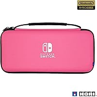 【任天堂ライセンス商品】スリムハードポーチ プラス for Nintendo Switch ピンク【Nintendo Switch 旧モデル・有機ELモデル両対応】