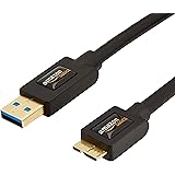 AmazonBasics USB 3.0 Cable - A-Male to Micro-B - 3 Feet (0.9 Meters)