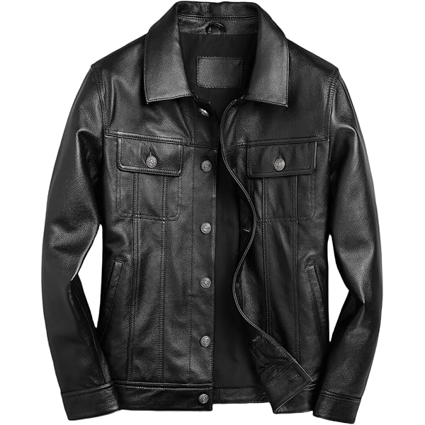 Amazon | [VIIBOY] ゴートスキン ヤギ革 本革ジャケット 革ジャン