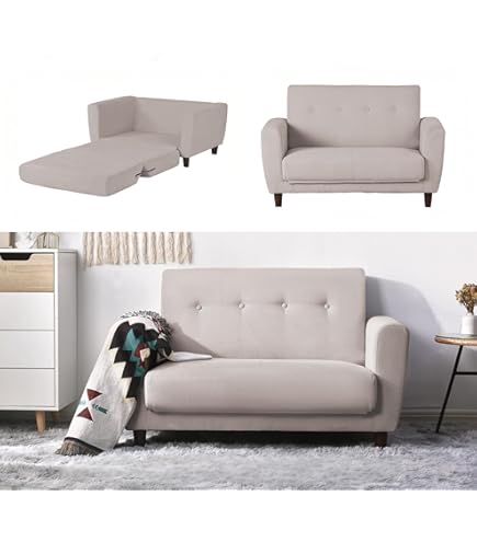 Amazon｜ソファーベッド 2人掛け 脚付き ソファベッド 3way 折りたたみ