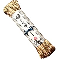 【匿名配送】プロ仕様の蜜蝋なめし麻縄5本組、6mm×10m 匿名配送】プロ仕様の蜜蝋なめし麻縄5本組、6mm×10m