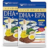 シードコムス 亜麻仁油 エゴマ油 配合 DHA＋EPA サプリメント 約6ヶ月分 180粒 青魚