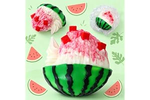 【公式】UniPro極とろスクイーズ　スクイーズケーキおもちゃ もちもち 水感スクイーズ ぷにぷに 水感 低反発 ストレス解消 (スイカかき氷) | 【SNSで話題】水感スクイーズ もちもち 癒しグッズ減圧グッズ 大人 誕生日 クリスマス プレゼント キーホルダー