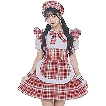 バニティミー　コスプレ　メイド服　アイドル赤チェック ペア・お揃いコスプレ】 vanityME.史上最大のバリエーション