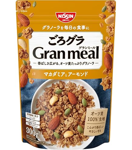 Amazon.co.jp: 日清シスコ ごろグラ Gran meal マカダミアとアーモンド