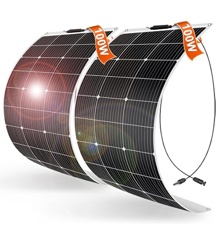 Amazon | Nicesolar 100W フレキシブル ソーラーパネル 12V 太陽電池