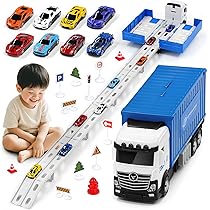 Amazon.co.jp: Carecoly 建設車両セット 6台ミニカーセット1台収納車