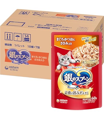 Amazon | ユニ・チャーム 銀のスプーン パウチ 15歳頃から まぐろ 60g