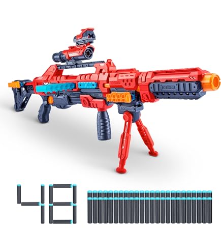 XSHOT Insanity HorrorFire Dread Hammer – Pistolet à Fléchettes – Ceinture De 35 Fléchettes – Portée 27 M – 48 Fléchettes Incluses