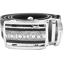 Amazon | [THAI KURO] 連石スティングレイ 穴無しスライドベルト エイ