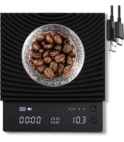 コーヒースケールSmartQ JIMMY EQJ-2000-BハリオHARIO Amazon.co.jp: HARIO (ハリオ) Coffee Scale Jimmy, Measuring Range 0